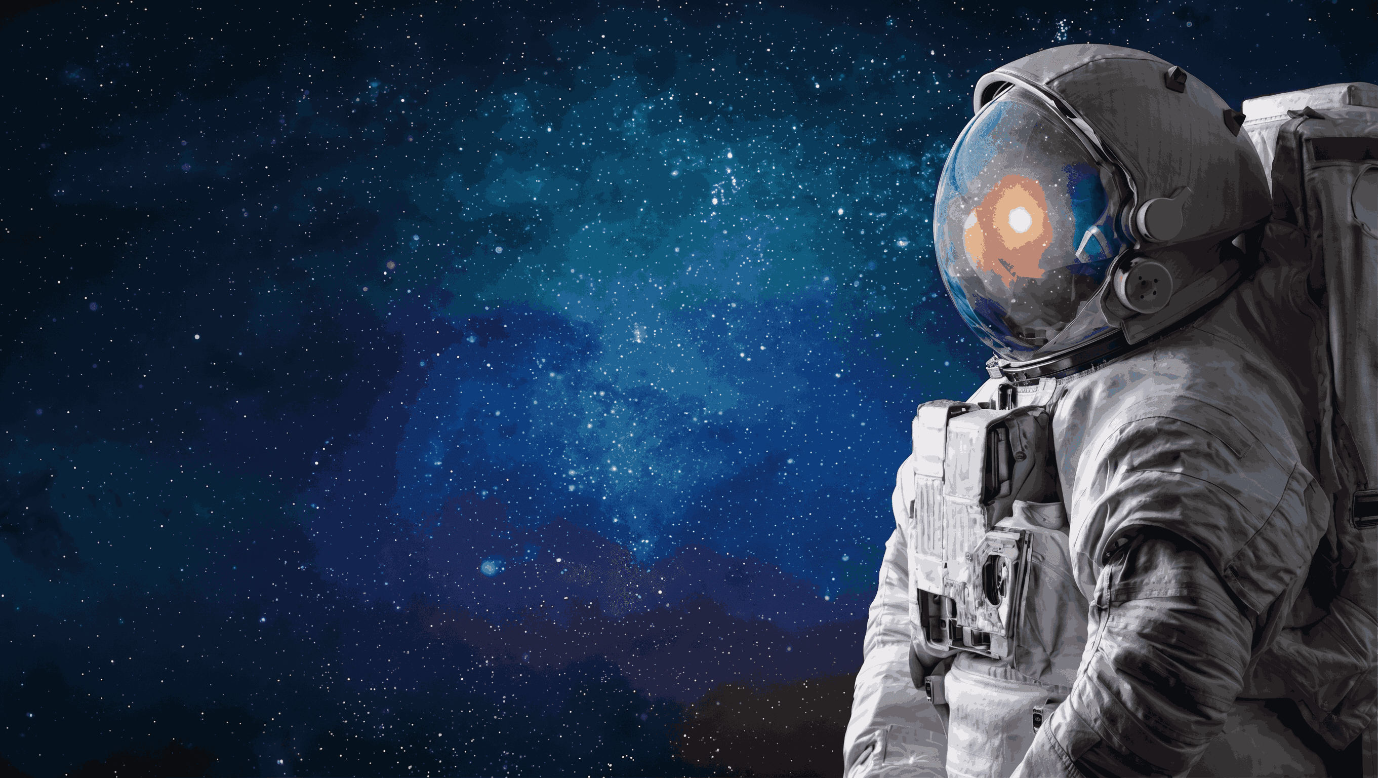 Astronaut Space Background